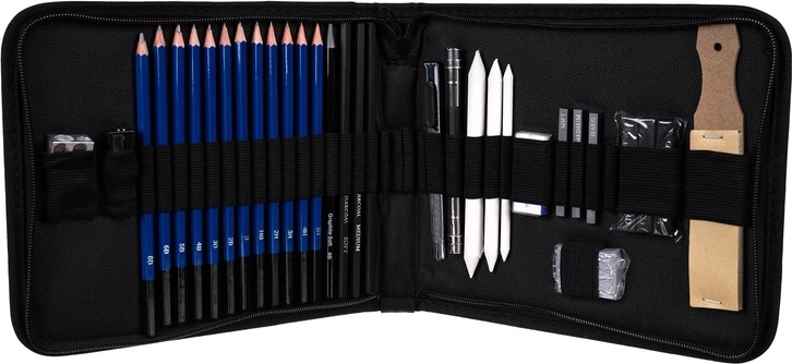 Universāli zīmuļi un grafīts precizitātei un ēnojumiem