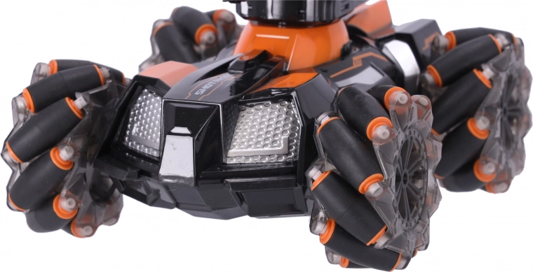Movement in all directions thanks to roller wheels