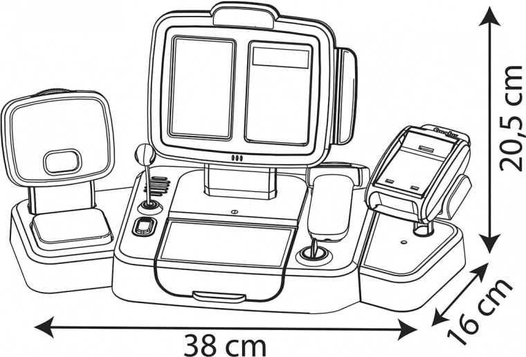 LCD kalkulators un vadības panelis