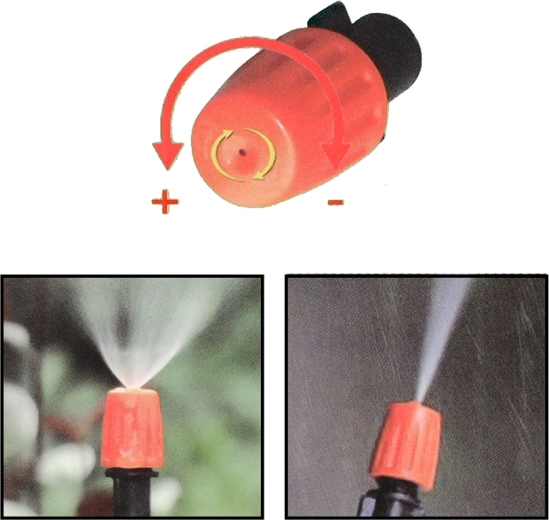 Regulējamas sprauslas precīzai iestatīšanai