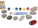 Rock Painting – Creative Set with Paints and Brushes