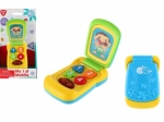 Children's flip mobile phone with light and sound, 14 cm