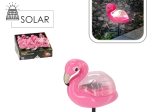 Saules dārza lampa flamingo, silti balta, 10,5 × 5 × 17,5 cm