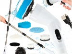 Elektriskais rotējošais mops un tīrīšanas birste ar 9 uzgaļiem