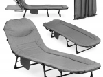 Saliekams kempinga atpūtas krēsls 200 × 65 cm MULTIGARDEN ar regulējamu atzveltni