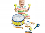 Plejo bērnu mūzikas instrumentu komplekts ar bungām