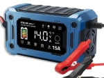 Mikroprocesoru lādētājs 12 V 15 A ar remonta un uzturēšanas režīmiem, LCD, AGM, GEL un LiFePO4