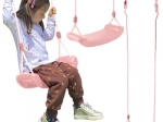 Plastic children’s swing for garden and home – pink