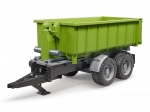 BRUDER Green Trailer with Tipping Container 1:16