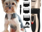 Purlov Pet Hair Clipper – quiet cordless kit with comb guards