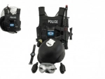 Police set – toy pistol and helmet with accessories, plastic 38 cm