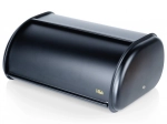 Steel bread bin black 43 × 27.5 × 18.5 cm Vilde
