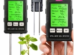 Digitālais augsnes mērītājs 6 vienā ar LCD – mitrums, pH, temperatūra, gaisma un auglība
