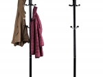 ModernHome freestanding coat rack with marble base, black