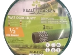 Dārza šļūtene 30 m, 1/2", 3 slāņi, elastīga un izturīga gumijas