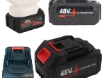 Universāla 48 V Li-ion baterija 6000 mAh akumulatora instrumentiem un dārza tehnikai
