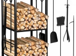 Firewood Stand with Accessories