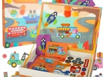 Magnetic Book – Foldable Puzzle with Vehicles