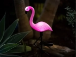 Saules dārza LED lampa flaminga formā 53 cm