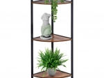 Metal corner shelf unit 23.5 × 23.5 × 76 cm