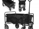 Folding transport trolley large black ModernHome