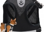 Pressure-free harness for dogs, cats and rabbits with reflective elements, size M