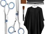 7-piece Hairdressing Set with Scissors and Case