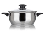 Nerūsējošā tērauda katls ar stikla vāku 18 cm, 1,7 l SUPER VALUE