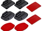 Puluz Adhesive Mount Set for Action Cameras (compatible with INSTA360, DJI OSMO ACTION and GOPRO)