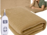 Elektriskā uzsildāmā sega 180 × 130 cm, bēša Ruhhy