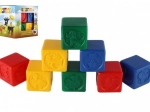 Krāsainas plastmasas klucīši bērniem ar dzīvnieciņiem, komplekts 8 gab.
