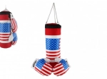 Children's boxing set with American flag motif