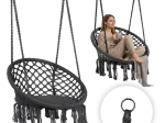 Boho piekaramais krēsls dārzam, pelēks, MultiGarden