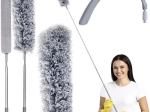 Ruhhy teleskopiska putekļu slotiņa ar 2 uzgaļiem