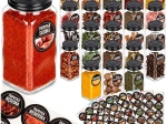 Stikla garšvielu burciņu komplekts 120 ml, 24 gab. + 90 etiķešu