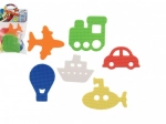 Foam bath stickers – vehicles, 6 pcs