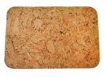 Taisnstūrveida korķa paliktņi ar noapaļotiem stūriem 36 × 25 cm, komplekts 6 gab.