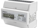 Trīsfāzu divvirzienu elektroniskais elektroenerģijas skaitītājs ar montāžu uz DIN sliedes