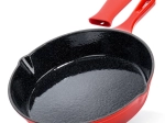 čuguna panna ar emalju un silikona uzmavu Cast Enamel 25 cm