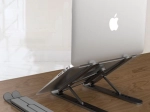 Folding laptop stand - black