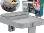 Bestway plaukts 4 vienā LAY‑Z‑SPA – daudzfunkcionāla paplāte ar glabātavu un turētājiem
