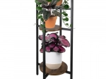 Ruhhy puķu statīvs 80 cm, 3 līmeņu metāla loft