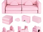 Folding Modular Children’s Sofa for 2 Kids, 10 Cushions ECOTOYS