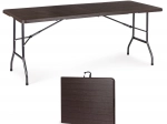 Saliekams catering banketu dārza galds 180 cm, brūns MODERNHOME
