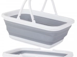 Collapsible Silicone Shopping Basket with Handles, 9 L