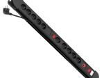 MACLEAN ENERGY pretpārslodzes pagarinātājs ar 10 rozetēm, 2 slēdži, 1,5 m